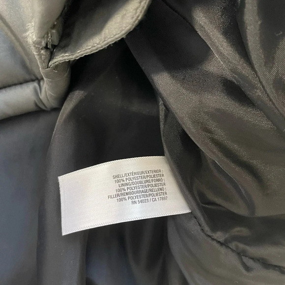 Old Navy Frost Free Stainless Dark Gray Collared Puffer Vest Xlarge Men’s - Picture 9 of 10